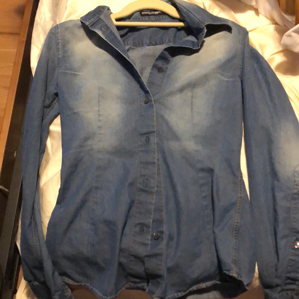 Denim dolce & gabanna button down